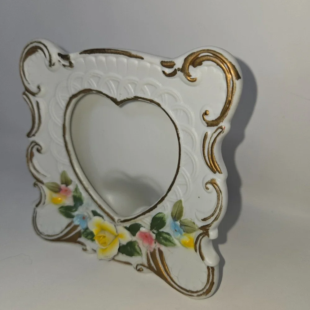Lego Porcelain Picture Frame Top Loading 3D Porcelain Rose Frame for 3